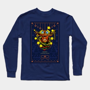 Christmas Highland Cow, Vintage Christmas 2023 Long Sleeve T-Shirt